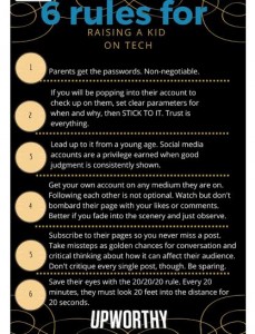 6 rules for kids and tech
